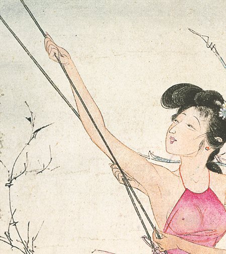 海港-胡也佛的仕女画和最知名的金瓶梅秘戏图